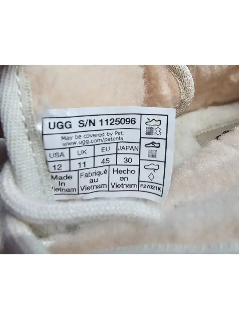 NWOB UGG Mens Beige Canvas Neumel II Wool Lined Lace-Up Chukka Boots Sz 12 3434